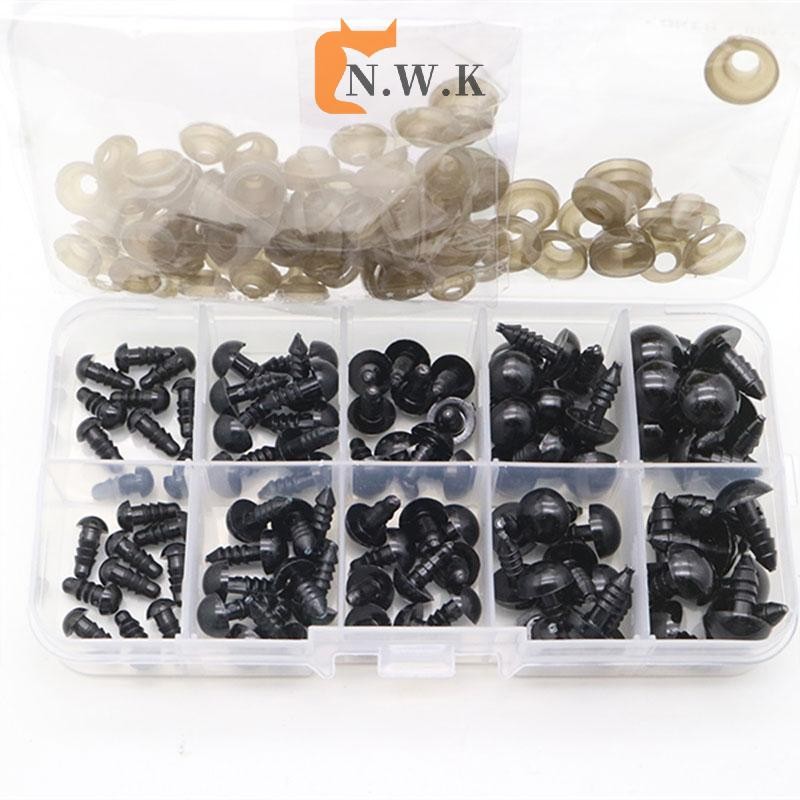 Newwellknownnice 100 ชิ้น/เซ็ต 6-12 มม.ใหม่หุ่นเด็กของเล่นตาพลาสติก Safety Eye DIY สําหรับ Anima TH