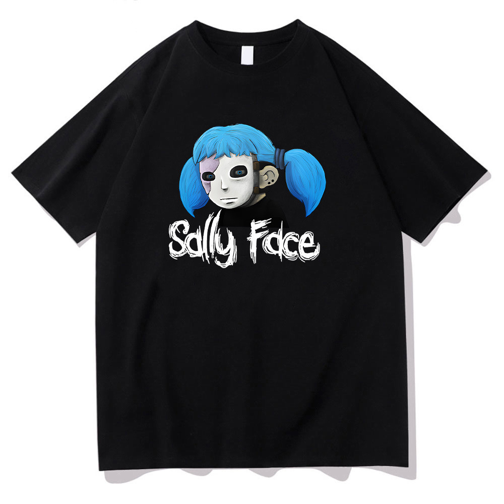 COD Anime Sally Face Graphic T Shirts for Women Men Y2k Clothing F34B