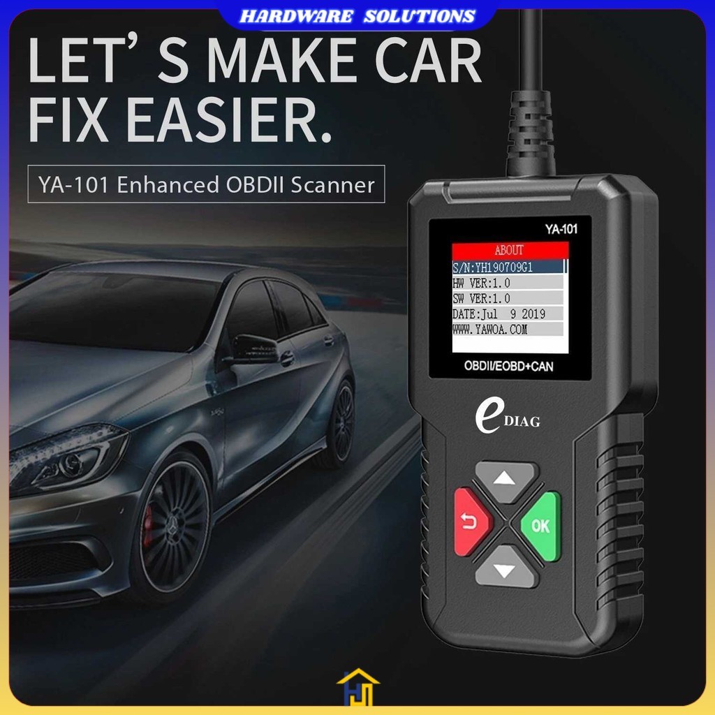 เครื่องมือเครื่องสแกนเนอร์เครื่องยนต์รถยนต์ OBD2 - YA101