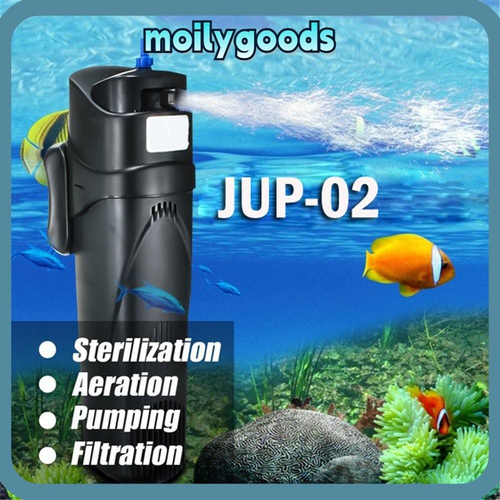 MOILYHD 5W UV Sterilizer Water Cycle Plastic Garden Aquarium Filter