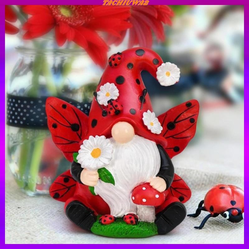 [Tachiuwa2] รูปปั้น Garden Gnome ตกแต่งตุ๊กตา Gnome กลางแจ้งสําหรับภูมิทัศน์ไมโคร