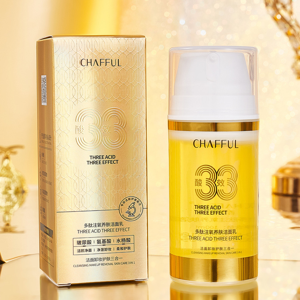 [คําแนะนําร้านค้า] Chanfuer Tri-Acid Tri-Action Peptide Oxygen Injection Nourishing Skin Cleanser Mo