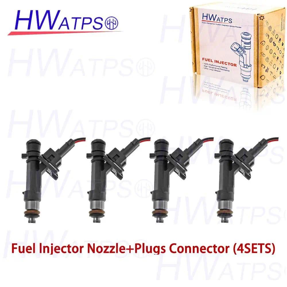 4ชิ้น หัวฉีดน้ํามันเชื้อเพลิงหัวฉีดปลั๊กลวด 0280158237 สําหรับ Bosch UAZ Patriot (3163) Hunter 3151 