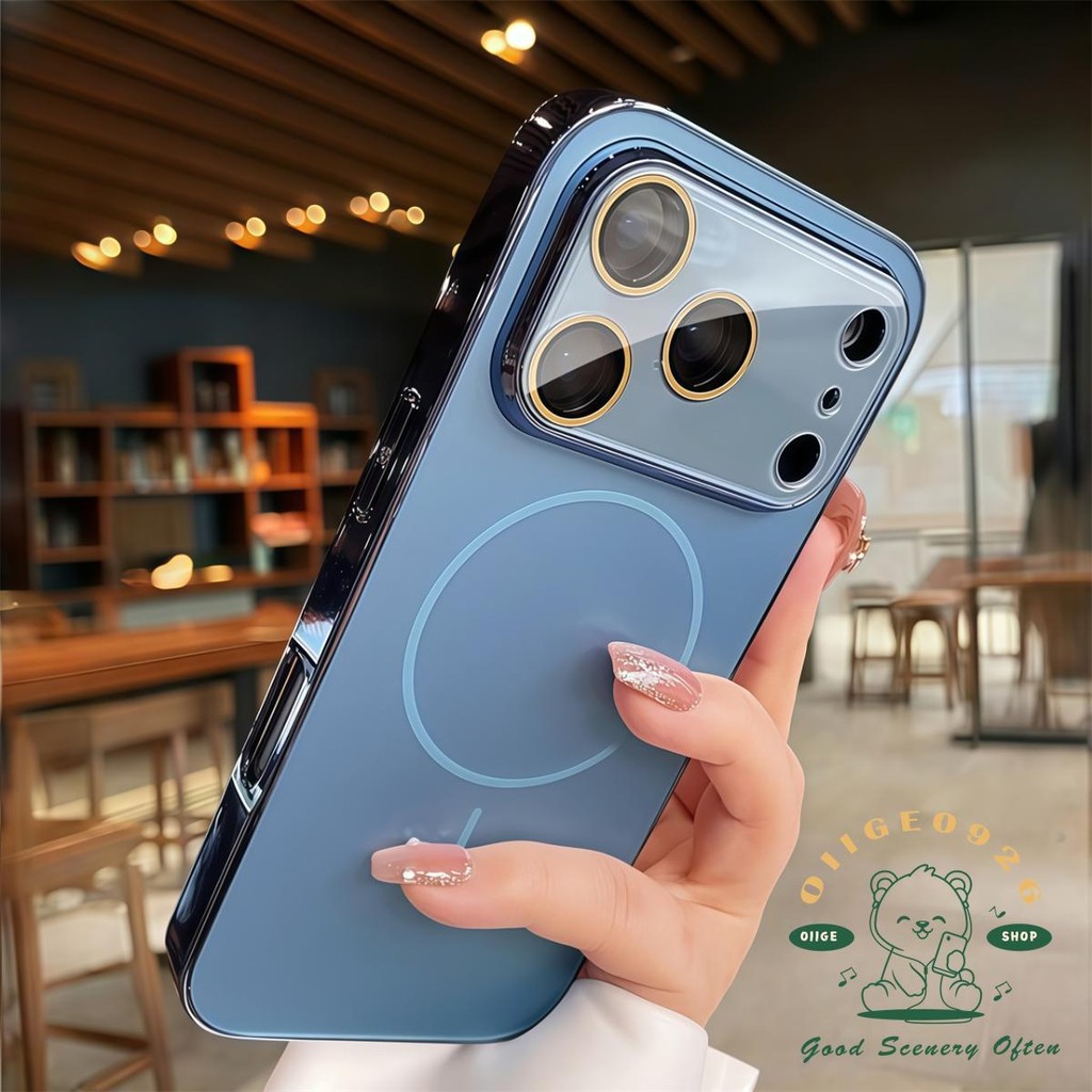 เคส iPhone17 Plated frosted nano magnetic เคสโทรศัพท์ iPhone17 Pro Max 16 15 14 13 12 เคสสําหรับ iPhone เคสซิลิโคน soft shell TPU กันกระแทก