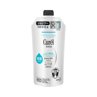 Curel Intensive Moisture Care Shampoo 340ml คิวเรล อินเทนซีฟ มอยส์เจอร์ แคร์ แชมพู สำหรับหนังศีรษะบอบบางแพ้ง่าย.