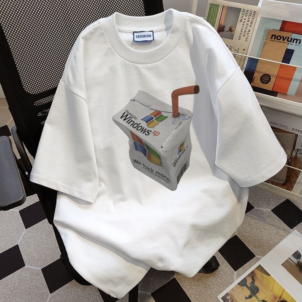 2025 NEW 2025 Hot Item 2025 Layered 260G Heavy American Style Pure Cotton Five-Sleeve Handsome Base 