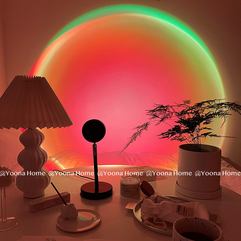 16 สี APP Sunset โคมไฟโปรเจคเตอร์ Rainbow Atmosphere Led N