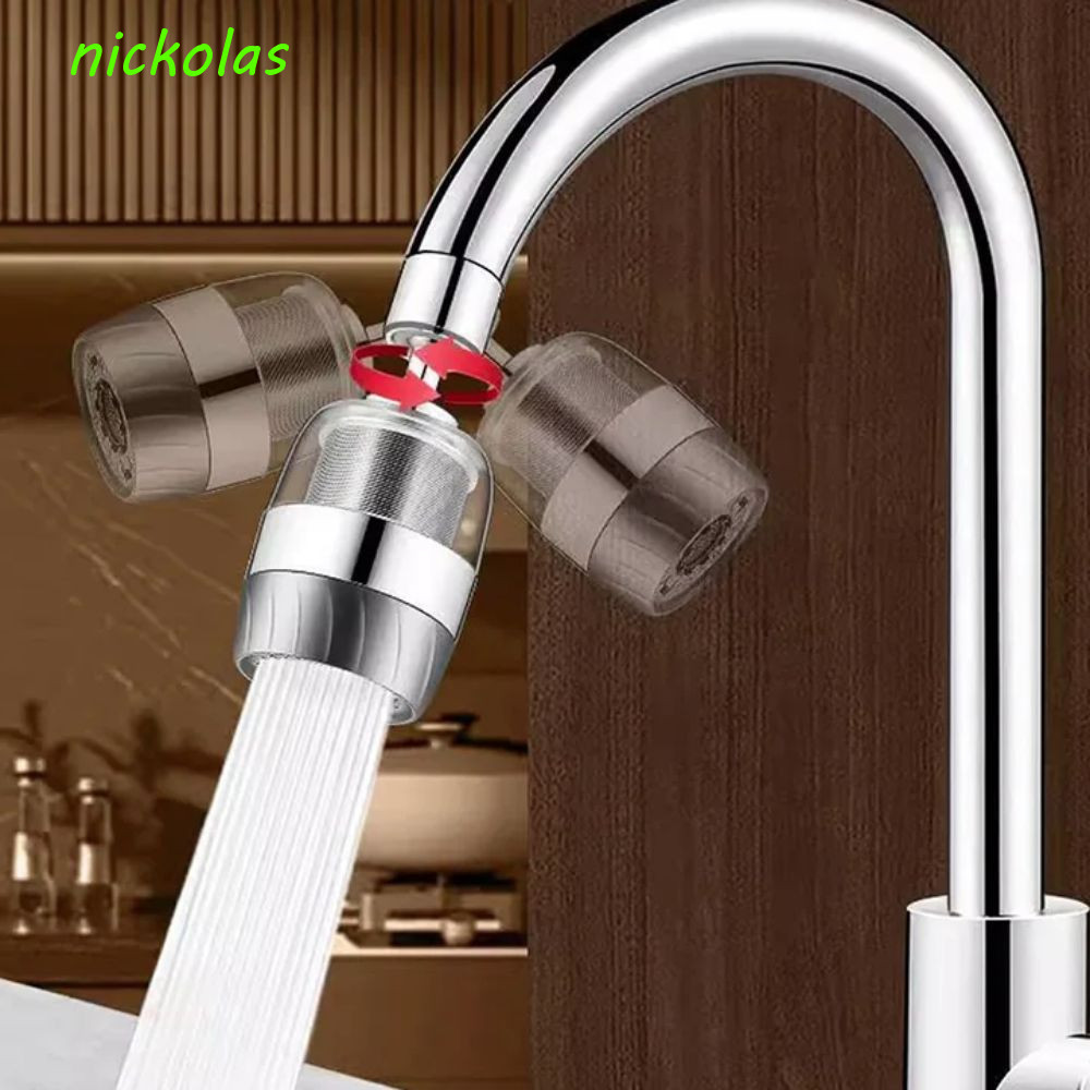 NICKOLAS Kitchen Faucet Extender, Stainless Steel Filter 3 Modes Faucet Aerator, Universal Splash-pr
