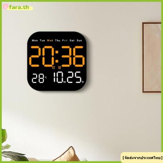 FARA นาฬิกาแขวนอิเล็กทรอนิกส์, นาฬิกา LED ดิจิตอลวันที่อุณหภ…