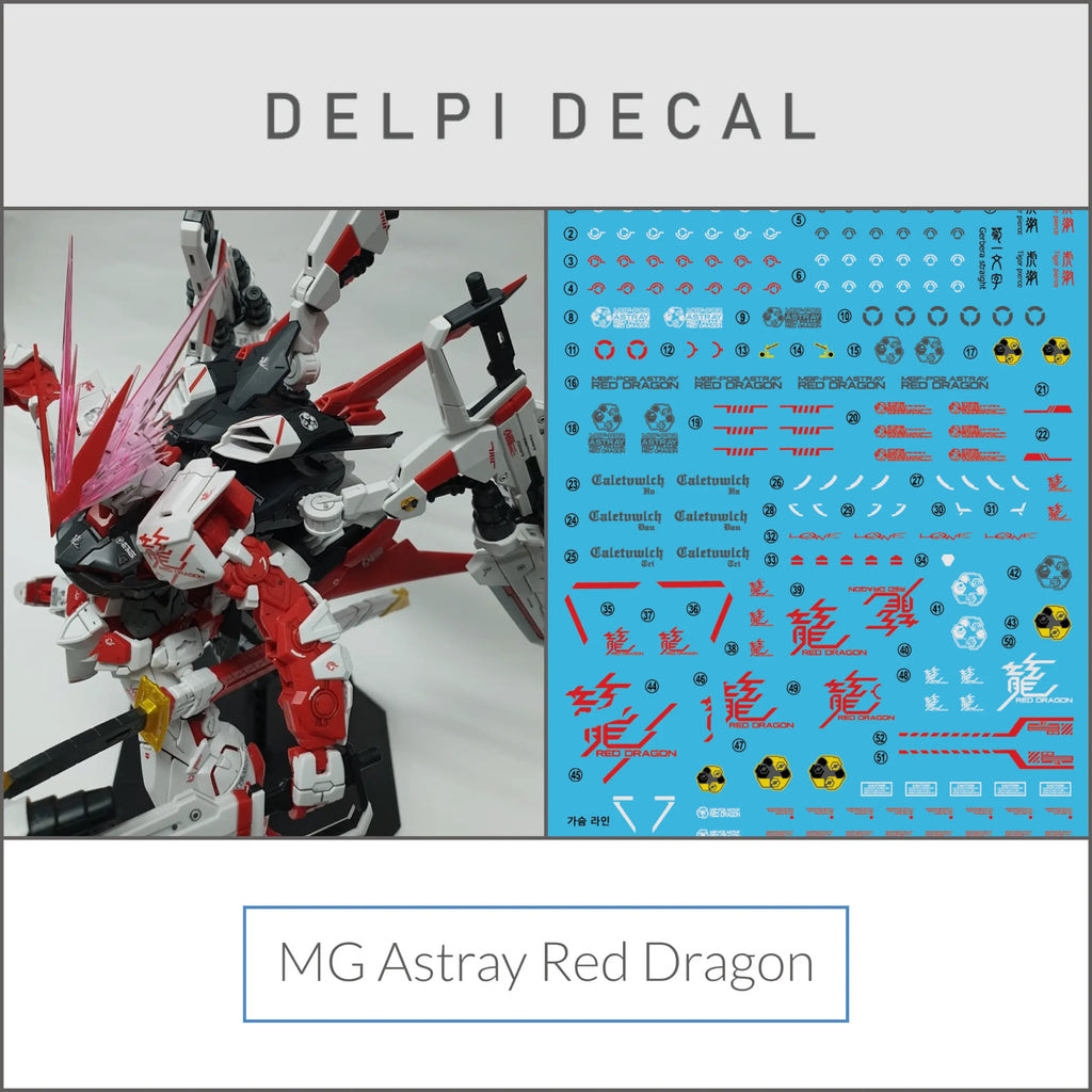 Delpi Decal (ดีคอลน้ำ) MG Astray Red Dragon