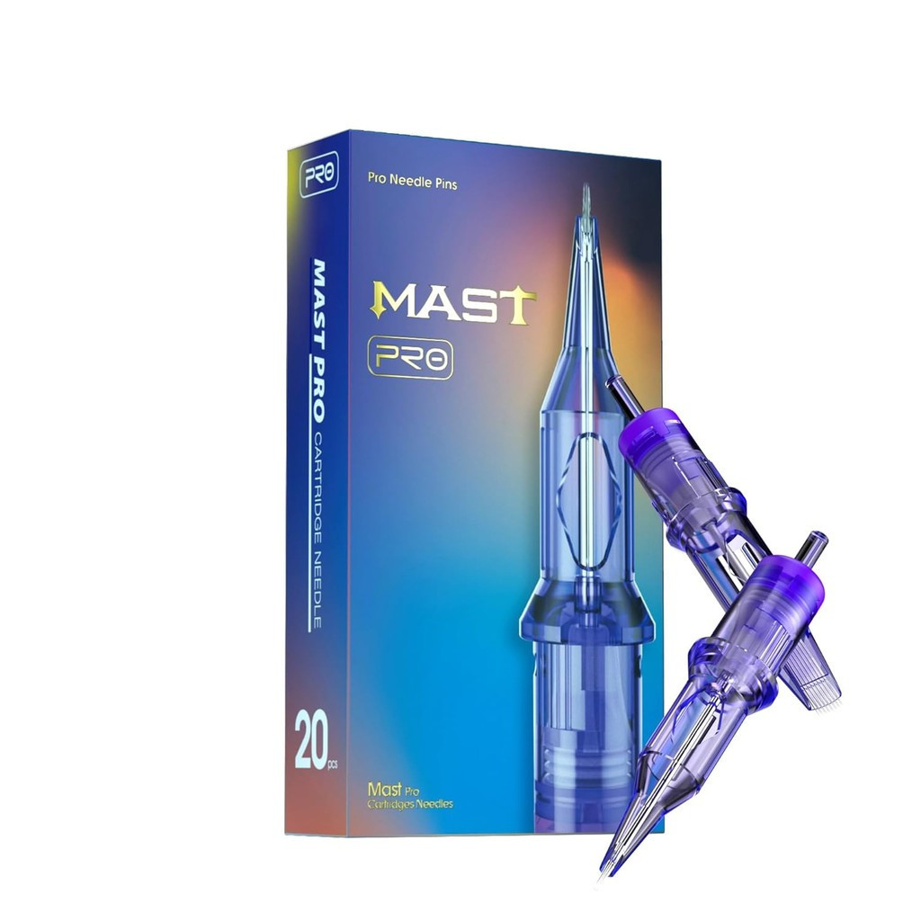Mast Pro Tattoo Cartridges 1003RL 20Pcs Disposable Needles Bugpin #10 3 Round Liner Size