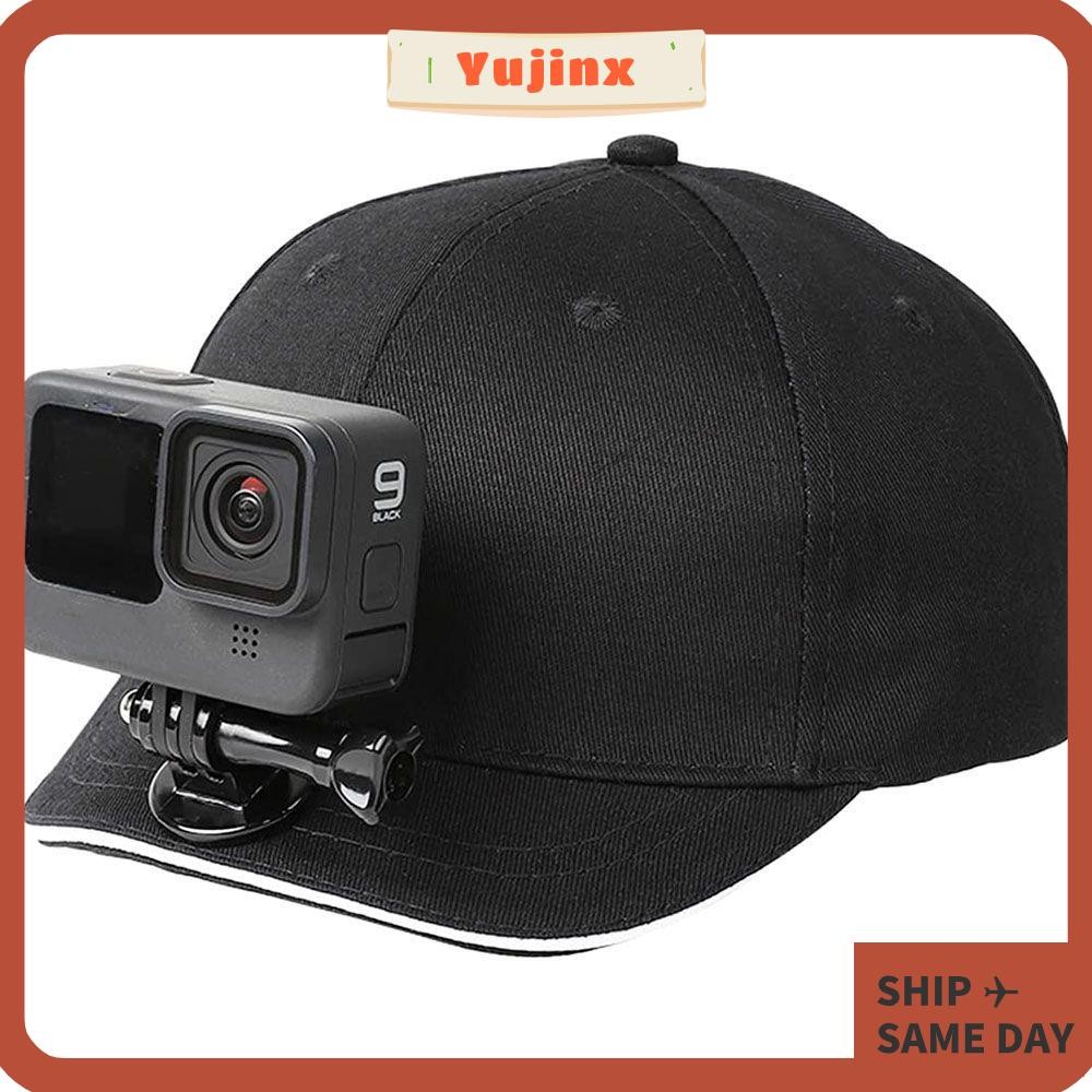 YUJINX เบสบอลหมวกปรับสายคล้องคอหมวกสําหรับ Hero 10/9/8/7/6/5 DJI OSMO Action Insta360 One R/RS
