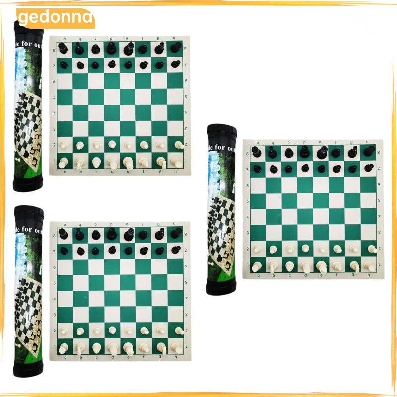 [gedonna] Chess Set As A Professional Tournament Chess Game and Strategy Game with Roll-up Chess Boa