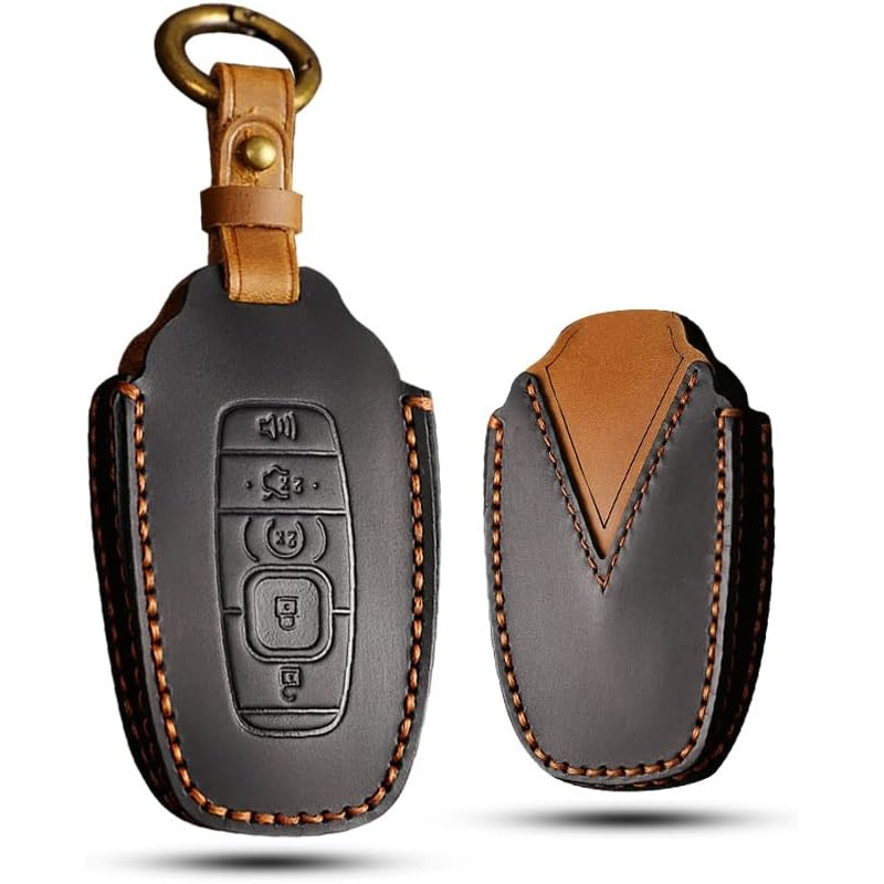 SANRILY Handmade หนัง Fob สําหรับ Lincoln 2017 2018 2019 2020 2021 MKC MKX MKZ Continental Navigator