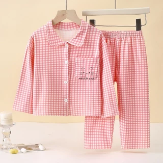 COCO ชุดนอนเด็กผู้หญิง เสื้อแขนยาว+กางเกงขายาว เนื้อนิ่ม รุ่นAHD59