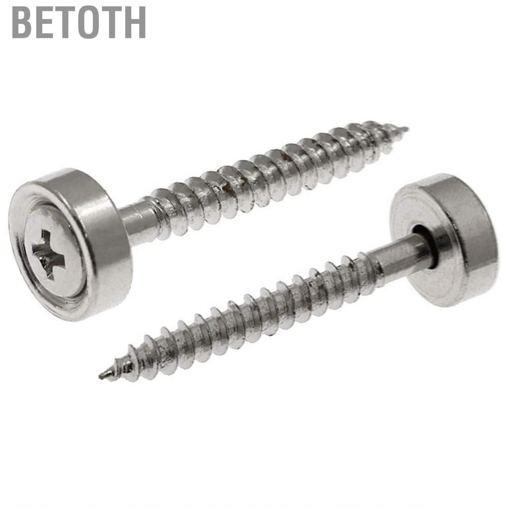 Betoth Betoth Moweo 4 pcs กีตาร์คอข้อต่อบูชชุดสกรูยึดเฟอร์รูเลสเบสกับถั่ว