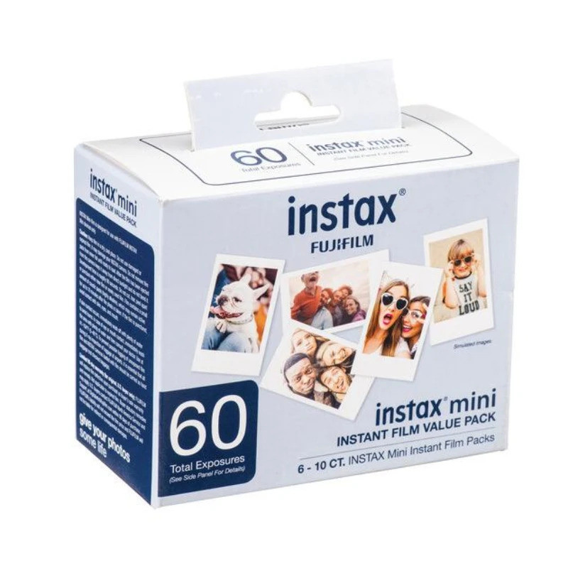 Origin Fujifilm Instax Mini กระดาษฟิล์ม 10-60 แผ่นสําหรับ Fuji Instant กล้องฟิล์ม Instax Mini 12 11 