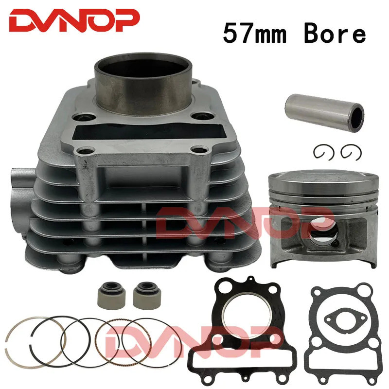 4FP00 ชุดกระบอก 57 มม.หรือแหวนลูกสูบชุดสําหรับ YAMAHA SR150 SRZ150 SR 150 SRZ 150 JYM 150 4FP