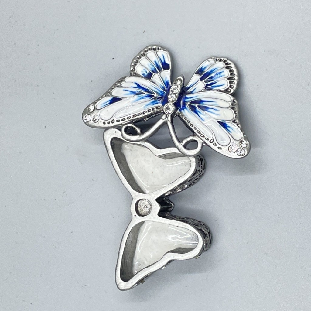 สร้างสรรค์น่ารักน่ารักน่ารักกล่องเครื่องประดับขนาดเล็กผีเสื้อเคลือบซอกของขวัญหมั้นสร้อยคอแหวนกล่องข้