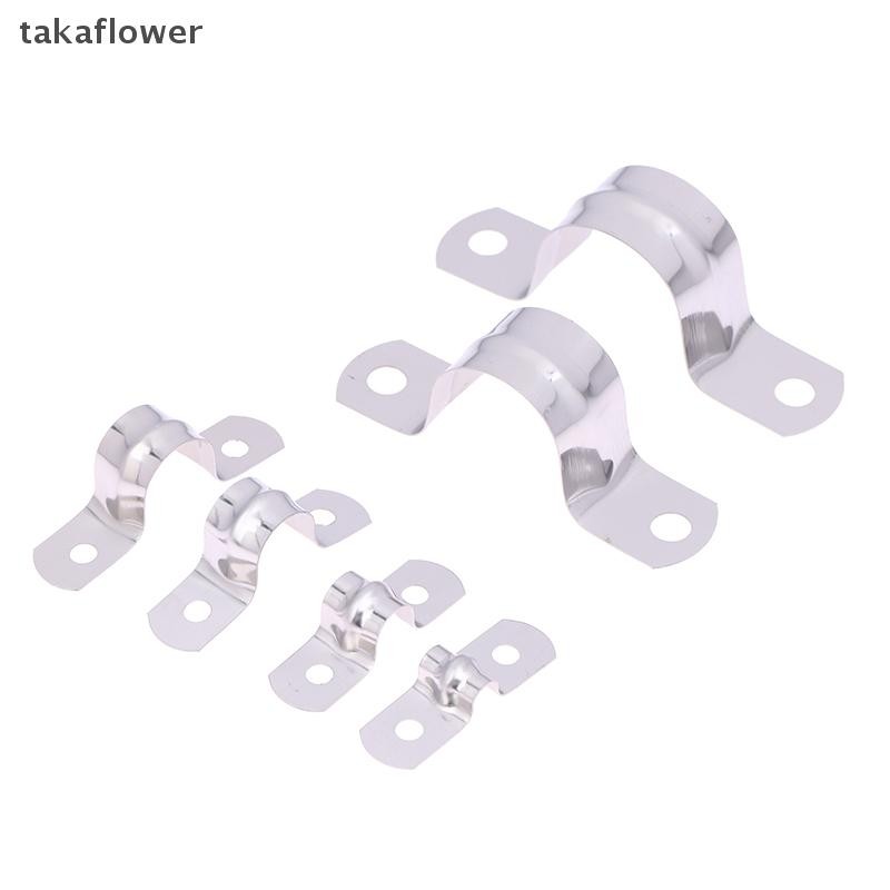 Takaflower สแตนเลส U-Shaped Tube Clamp อานโลหะ Tube Clamp U Conduit Bracket สําหรับการใช้งานสําหรับง