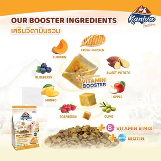 Kaniva Fusion อาหารแมวคานิว่า ผสมบูสเตอร์ ทานง่าย เคี้ยวง่าย สารอาหารอัดแน่น ขนาด 1 กิโลกรัม