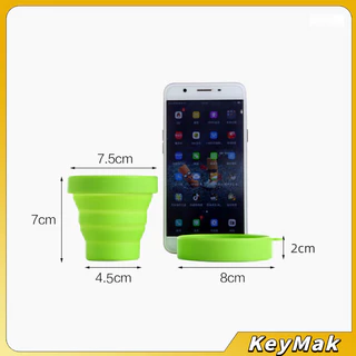 KeyMak แก้วน้ำพับได้, แก้วน้ำซิลิโคน ถ้วยยืดไสลด์ silicone folding cup