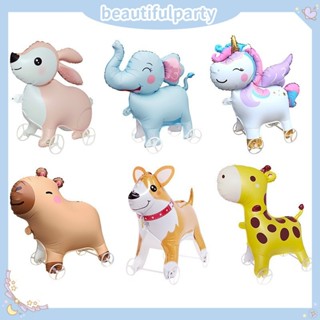 การ์ตูนเดินสัตว์บอลลูนเด็กงานเลี้ยงวันเกิดกลางแจ้งล้อของเล่น…