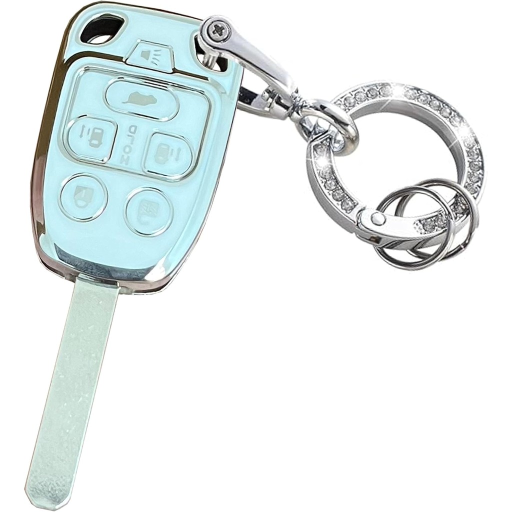 สําหรับ Honda Key Fob ฝาครอบ Keyless Remote พร้อมพวงกุญแจ Fit สําหรับ Honda Odyssey 2011 2012 2013 (