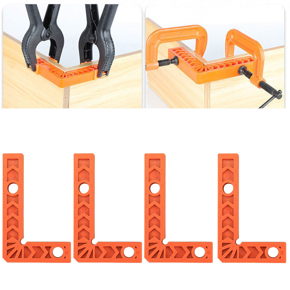 [BESTSHE] 4PC 3 นิ้ว 90 องศา Positioning Squares Right Angle Carpenter Tool Clamping