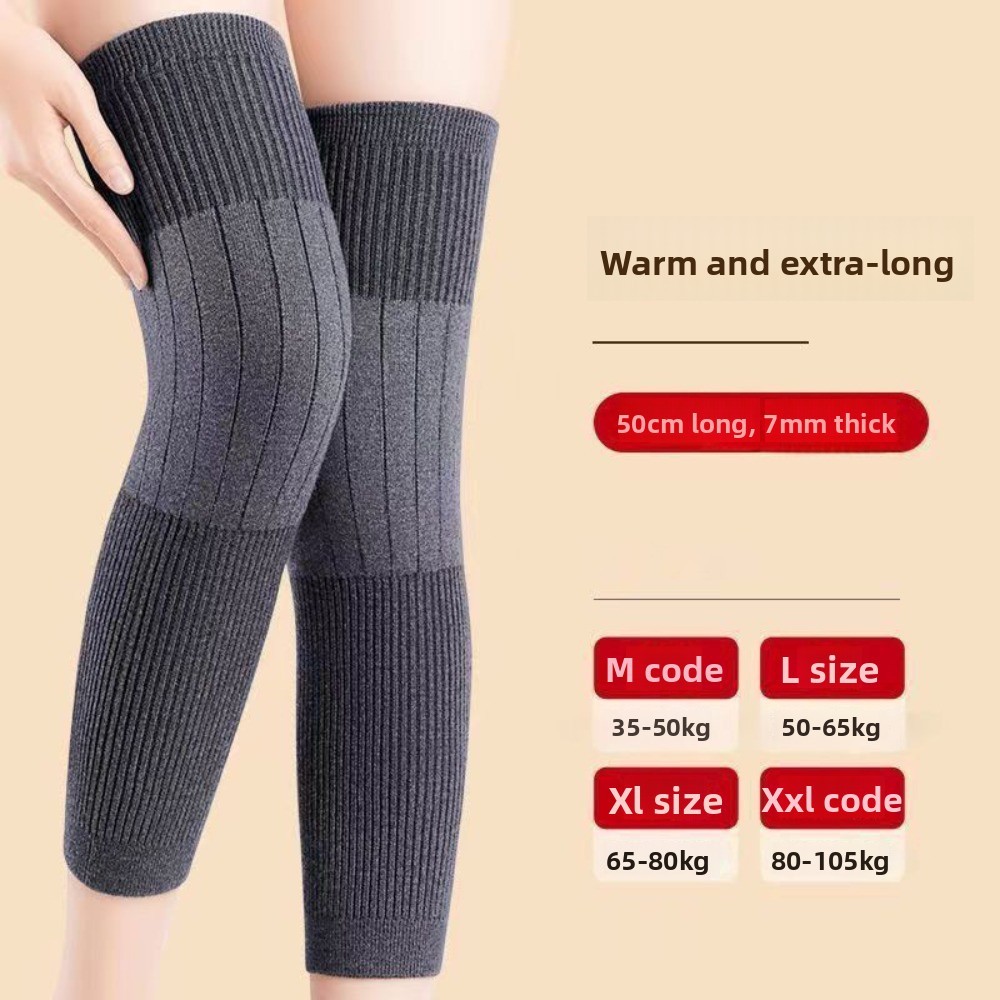 ปลอกเข่าอุ่นสำหรับฤดูหนาว ออกแบบมาเพื่อให้สวมใส่ง่าย มีฟองน้ำกันลม และทำจากวัสดุที่ทนทาน - รูปที่ 3