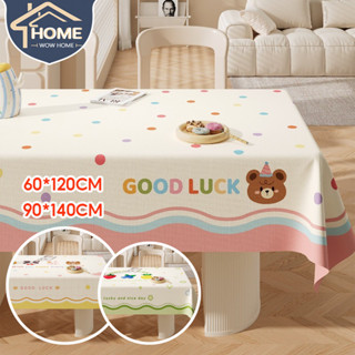 60*120/90*140CM ผ้าปูโต๊ะPVC ผ้าปูโต๊ะกันน้ำ รูปแบบการ์ตูนน่…