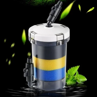HARM Mini Fish Tank Filter,พร้อมผ้าฝ้ายกรองโดยไม่ต้องปั๊ม Aquarium Pre-filter,ขนาดเล็กคุณภาพสูงติดตั้งง่ายกรองBarrel Fish Tank Maintenance