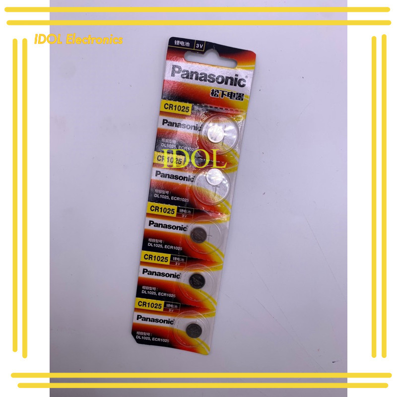 NEW แท้ ร้านในไทย แบตเตอรี่ CR1025 Button Batteries DL1025 BR1025 KL1025 Cell Coin Lithium Battery ข