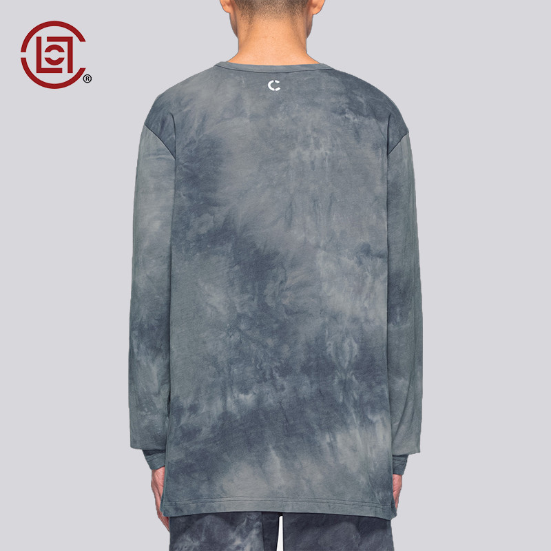 เสื้อยืดแขนยาว CLOT มัดย้อม มีโลโก้หน้าอก ออกแบบโดย Edison Chen