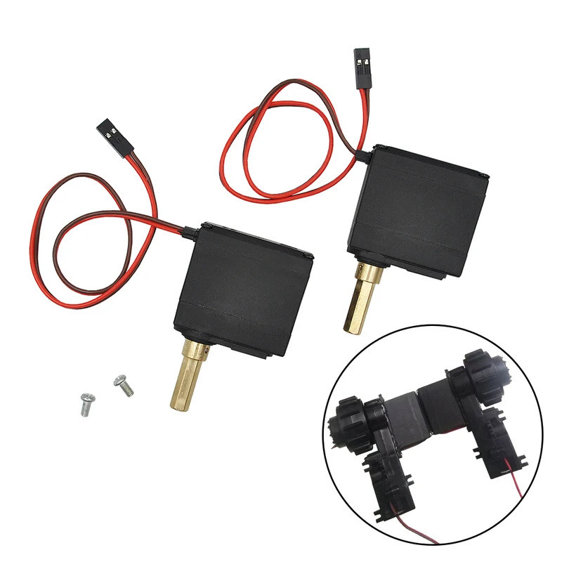 อัพเกรด Huina 1550/1592 เครื่องยนต์เดิน Servo พร้อมเพลาโลหะสําหรับ 1/14 RC Excavator อะไหล่