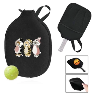 ไม้พิคเกิลบอล อุปกรณ์จัดเก็บ Pickleball Paddle bag ผ้าไนโอพรีน กระเป๋าซิป ป้องกันรอยขีดข่วน