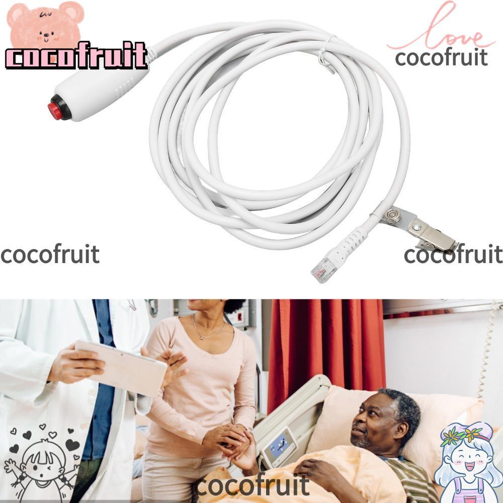 COCOFRUIT สายเรียกพยาบาล, 9.8ft 6P4C ปลั๊กทดแทนสายพยาบาล, สายสวิตช์โทรหัวคริสตัลสากล Healthcare Faci