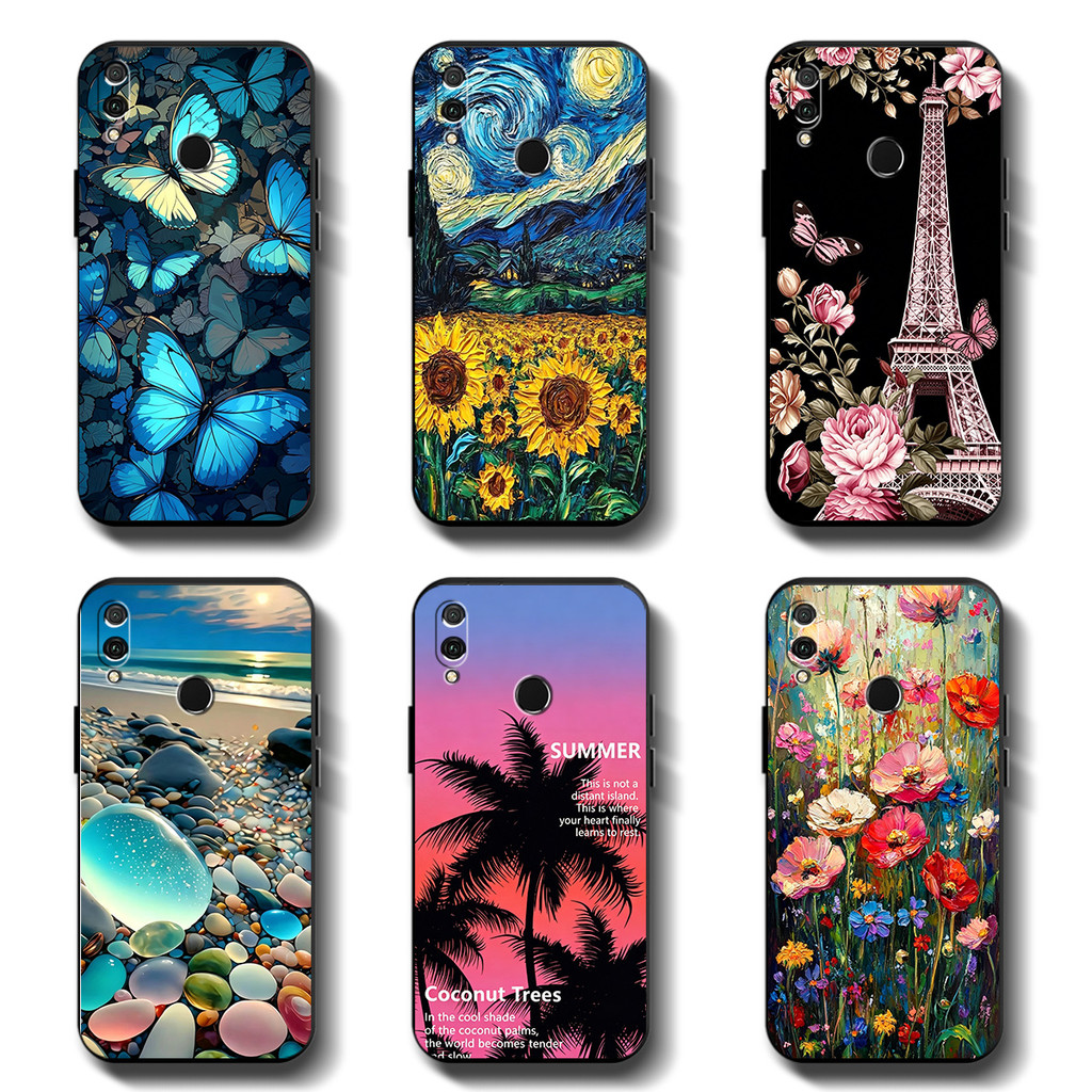 สีดํานุ่มสําหรับ Honor 8x Honor 8x max Huawei Y9 2019 nova 3i nova 4e (p30 lite) Anti-Scratch กล้องป