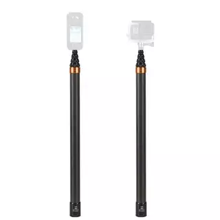 [ใหม่] 3M คาร์บอนไฟเบอร์ที่มองไม่เห็น Extended Edition Selfie Sti เสาขยายแบบปรับได้สําหรับ Insta360 กล้องพาโนรามา Action กล้อง [TH]