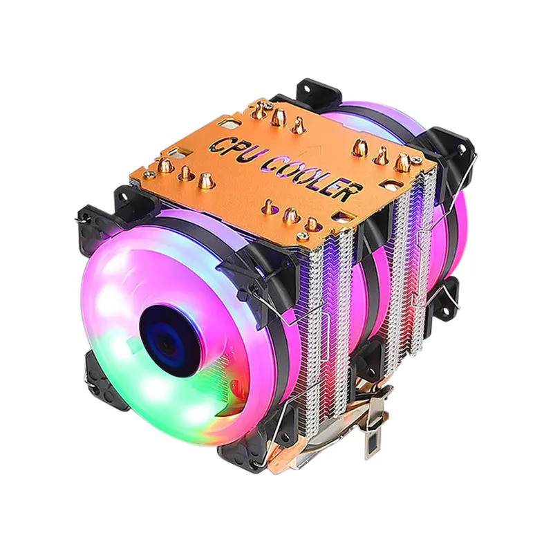 HUI X99 โปรเซสเซอร์ Cooler 6 ท่อความร้อน Cpu Cooler สําหรับ Intel Lga 2011-V3 1700 1151 AM4 AM3 4PIN