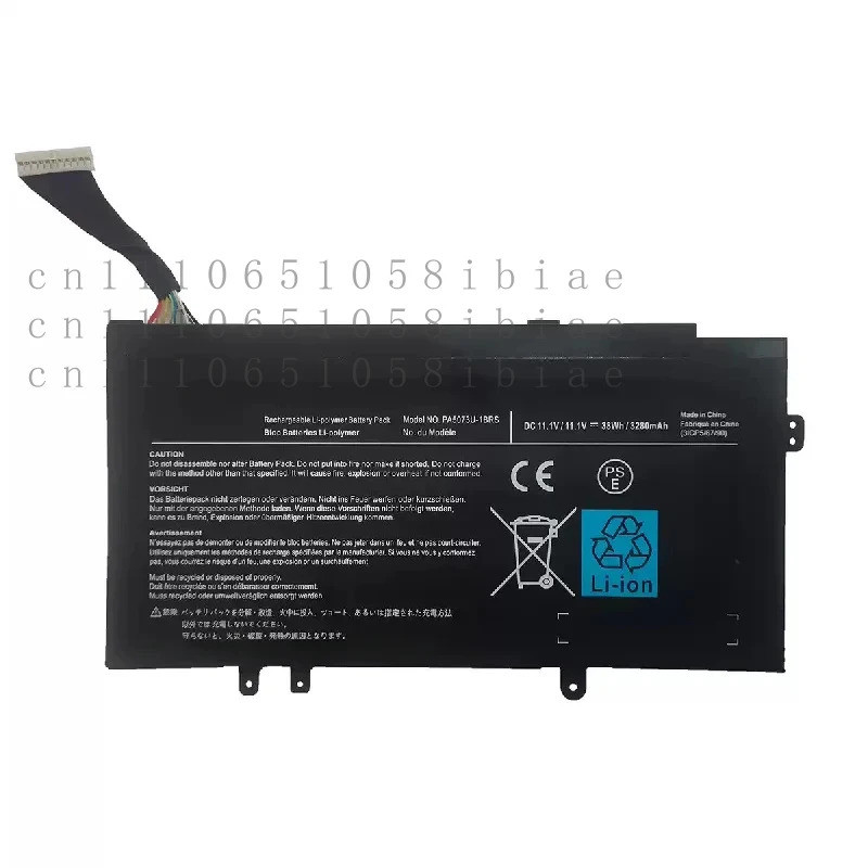 ใหม่ 11.1V 38Wh PA5073U-1BRS PABAS267 แบตเตอรี่แล็ปท็อปสําหรับ Toshiba Satellite U920T U920T/01Q U92
