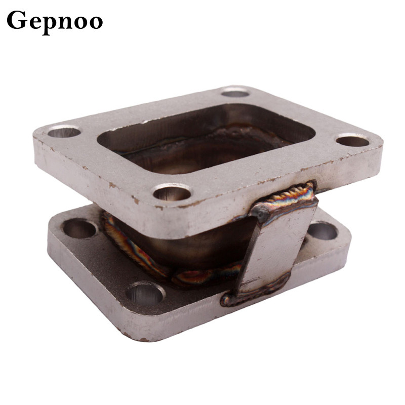 [Hellery2] Heavy Duty Cast Iron Car Turbo Turbocharger Flange Adapter สําหรับ T3 ถึง T4 15o