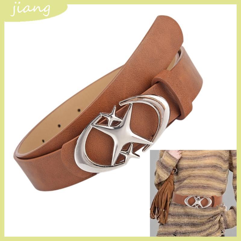 Punk Waist Belt Retro Waist Belt Cowgirl Trendy Star Buckle Body Jewelry