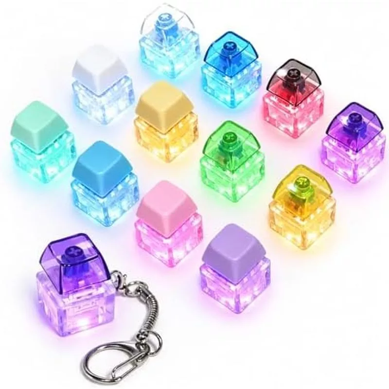 พวงกุญแจคีย์บอร์ด Fidget มีไฟ LED สไตล์ 2 thumbnail 5