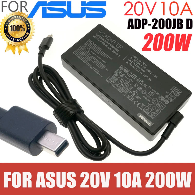 ADP-200JB D 20V 10A 200W AC Adapter Charger สําหรับ Asus ProArt P16 H7606WP ROG Zephyrus G16 GA605 U