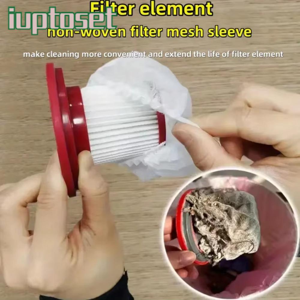 IUPTOSET ตาข่ายกรองเครื่องดูดฝุ่น, ทนทานไม่ทอฝุ่นคอลเลกชันกรอง,ทิ้งตาข่ายฝุ่นกรองอุปกรณ์เสริม