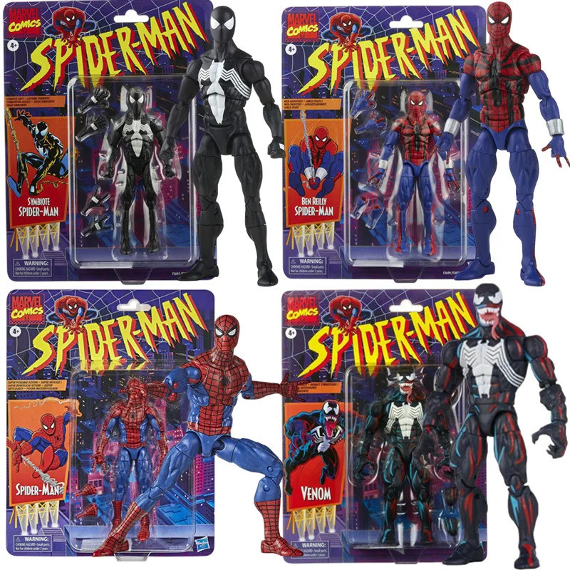 Hasbro Spider Man 2099 Miguel O Hara legends Venom Deadpool Action Figure ของเล่นเปลี่ยนรูปปั้นหน้าต