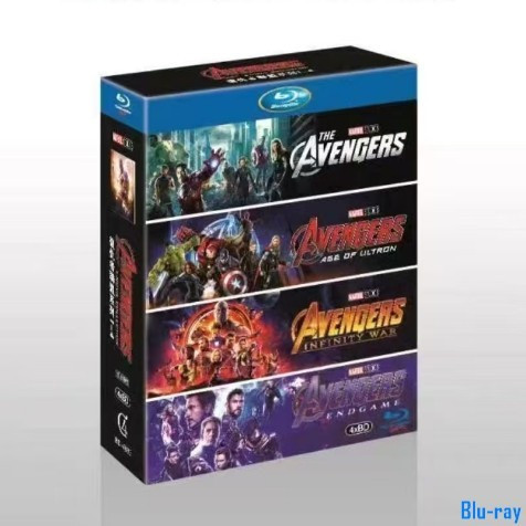[BRAND NEW SEALED] Movie Avengers 1-4 Box Set 4-Disc Blu-ray Boxed