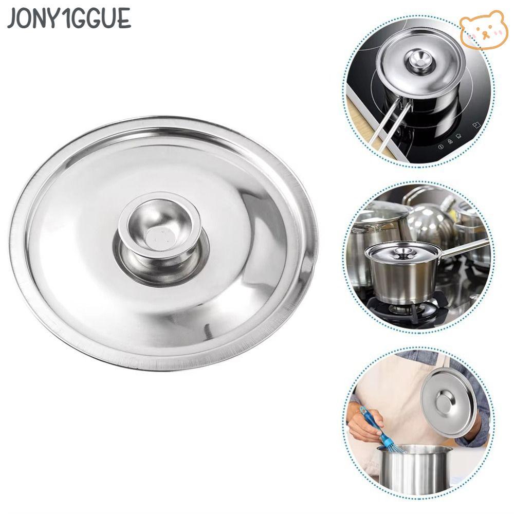 JONY1GGUE ฝาครอบหม้อ, 10-24 ซม.สแตนเลสรอบฝาหม้อ, Thicken Universal เปลี่ยนห้องครัวฝาปิดอาหารอุปกรณ์ครัว