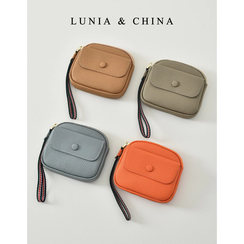 Lunia Original Clutch Bag Cowhide Handle Coin Purse Card Key Drivers License Headphone Lipstick Air Cushion Storage Bag thumbnail 4